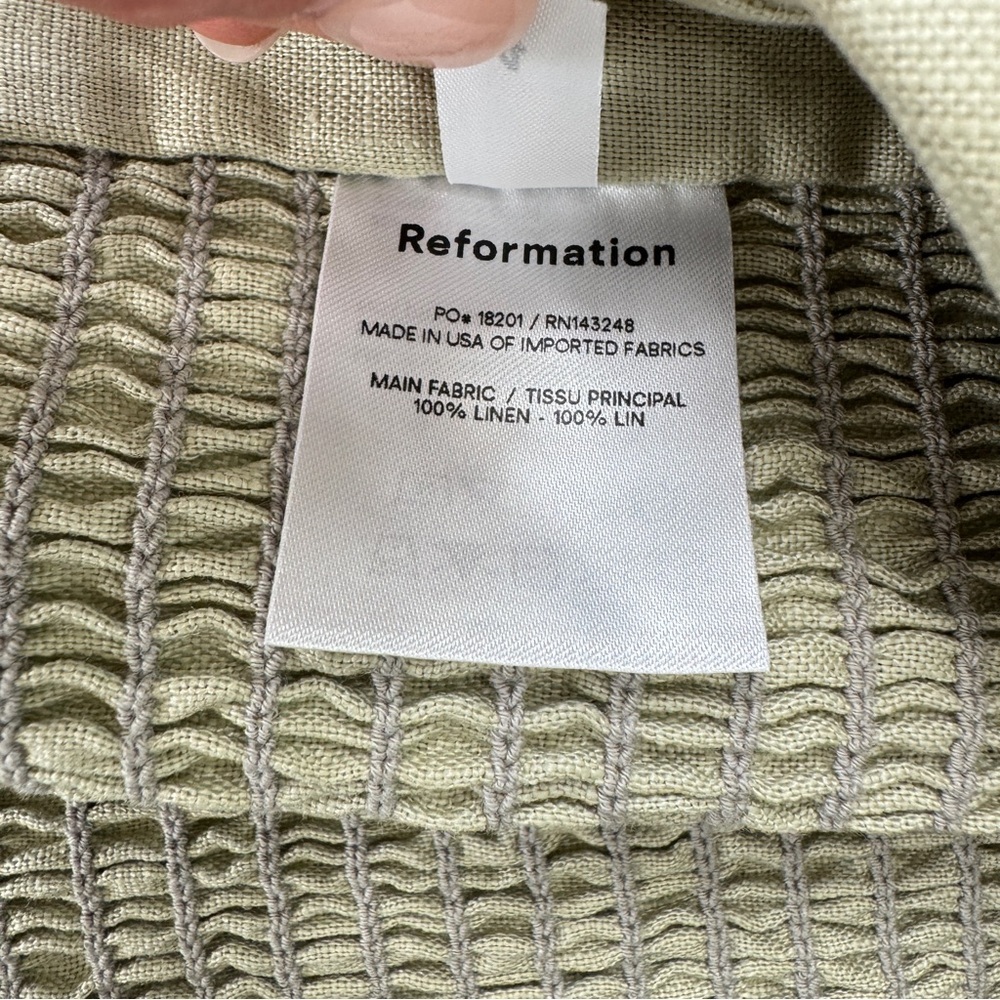 Reformation Maryland Linen Top NWT - Picture 9 of 12